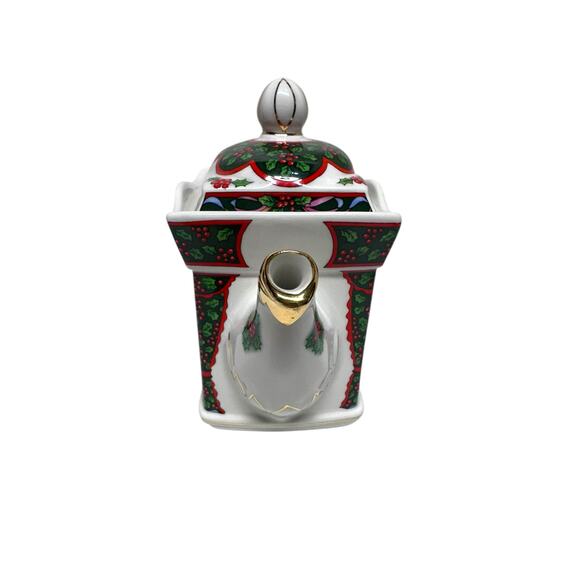 Vintage Sadler Collectible Christmas Teapot-Savoy "Christmas Mornings" 1992 - Picture 4 of 13